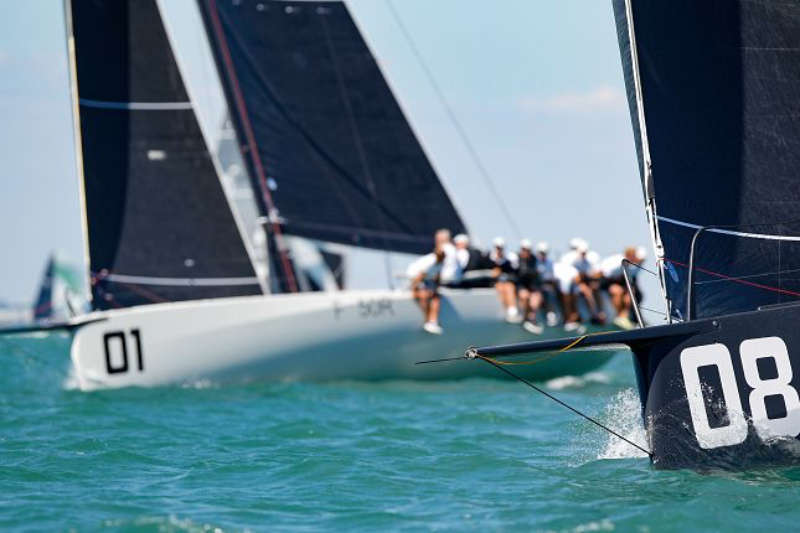 FAST40+ Class at Lendy Cowes Week - Girls on Film just in front