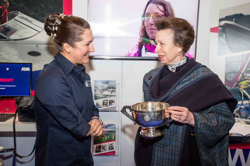 HRH The Princess Royal presents the RYA Yachtmaster of the Year