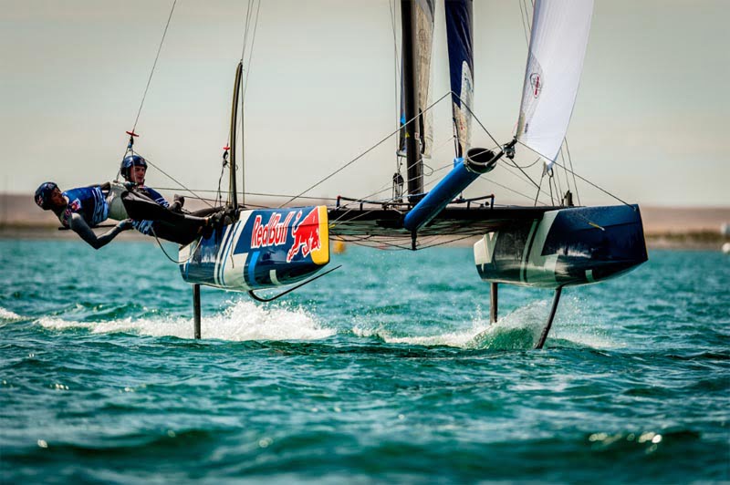 Weymouth and Portland National Sailing Academy host Red Bull Foiling Generation a UK first