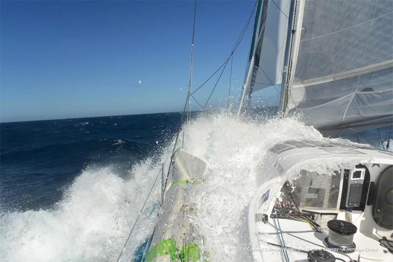 Vendee Globe - Salad and ice cream as Colman turns 33