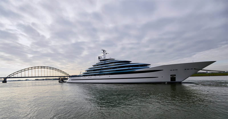 Oceanco launches the largest yacht ever built in The Netherlands