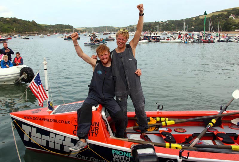 Ocean Signal-sponsored Ocean Valour rowers complete World Record North Atlantic crossing
