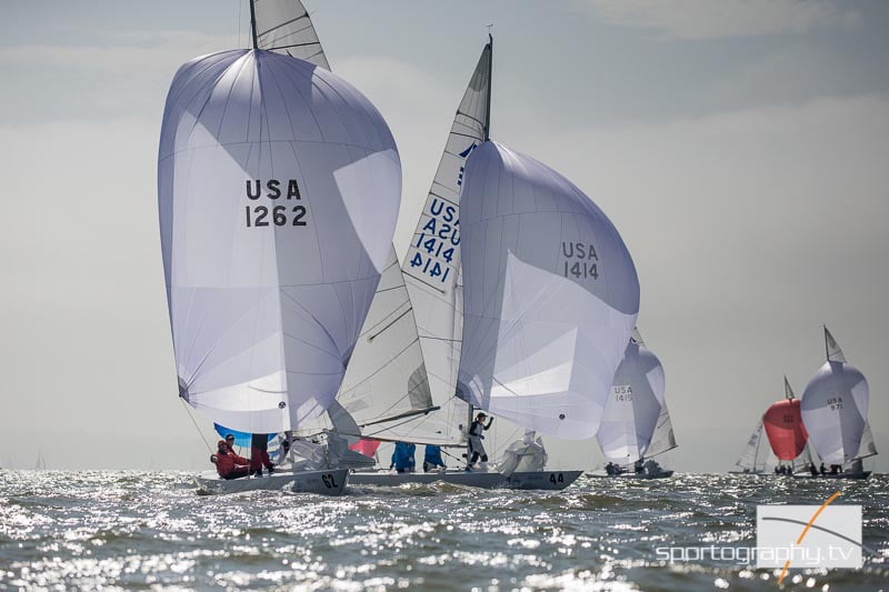 It was a dramatic finish to the third day of the Etchells World Championship