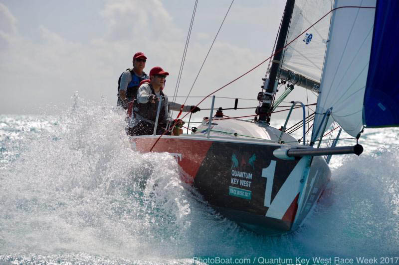 The Flying Tiger Hogfish Racing was flying today - photo Quantum Key West Race Week/PhotoBoat.com
