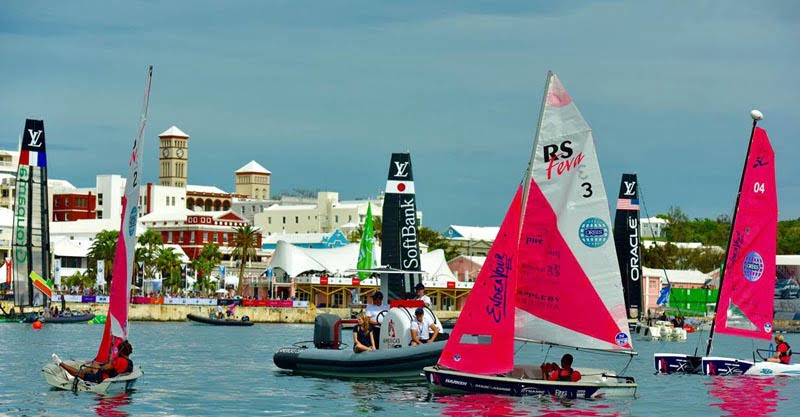 Young America’s Cup Endeavour Programme participants learn to sail with RS Sailing