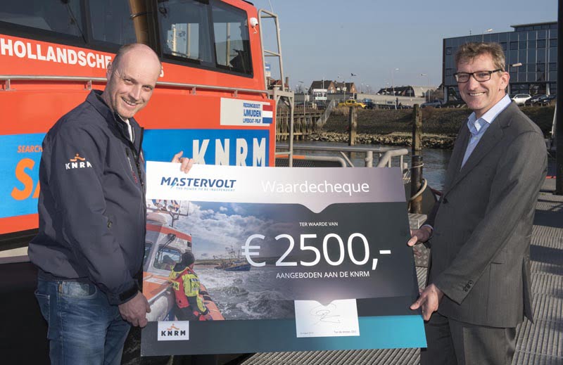 Mastervolt sponsors Dutch sea rescue institution with lifelong guarantee
