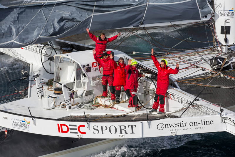 Joyon and his men shatter the Jules Verne Trophy record