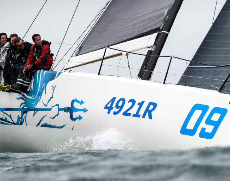 James Neville's FAST40+ INO XXX was the overall winner of the RORC Myth of Malham Race. Photo: RORC/Paul Wyeth