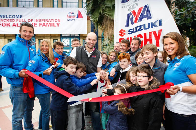 Monty Halls and British Sailing Team officially open the 2016 RYA Suzuki Dinghy Show